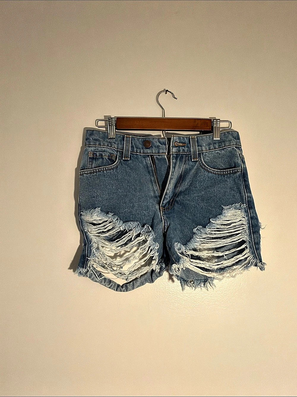 Fashion Nova Can't Stop Now Denim Shorts Blue Small
